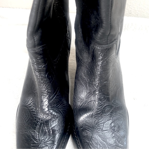 Antonio Melani Tooled Cowgirl Mid Boots - Picture 11 of 15